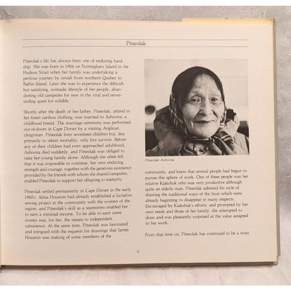 Vtg Dorset 80 Inuit Art Cape Graphics Annual 1980 Canada Hardcover Pitseolak Fun - Picture 9 of 14